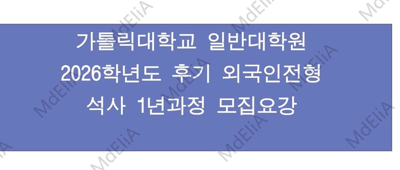 韩国加图立大学1年制硕士招生简章（韩文）
